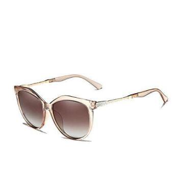 Imagem de Óculos de Sol Feminino Gatinho Luxuoso Kingseven Proteção UV400 Polari