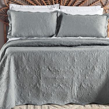 Imagem de Cobreleito King Size 200 Fios Daisy Bordado Super Elegante