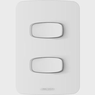 Imagem de Conjunto 1 Interruptor Simples + 1 Interruptor Paralelo 10A 250V 4x2 Gracia Alumbra