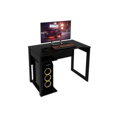 Imagem de Mesa De Computador Solteiro Gamer Me4161 Preto Tecno Mobili