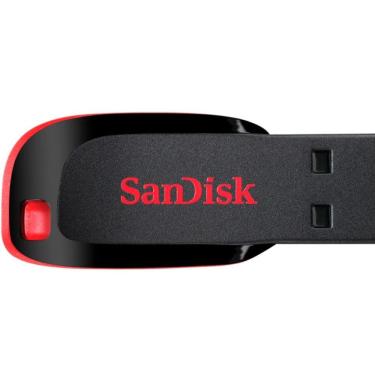 Imagem de Pen Drive 16GB - Preto e Vermelho - Sandisk Cruzer Blade - SDCZ50-016G-B35