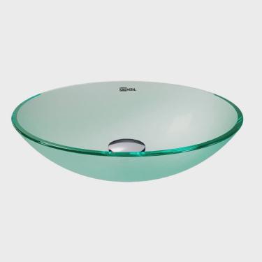 Imagem de Cuba de Apoio Vidro Temperado Fosca 38,5cm 8mm Jateado