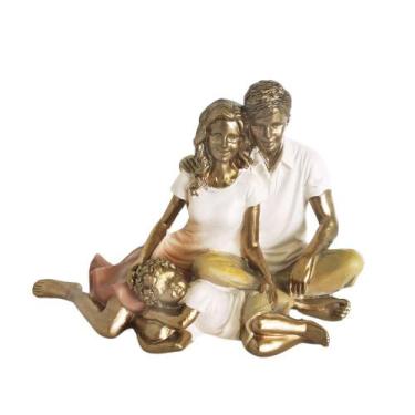 Imagem de Escultura Decorativa Família Casal Com Filho - E. I.