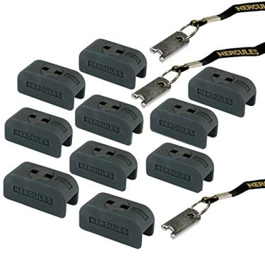 Imagem de Hercules Trava HA201 para suporte de guitarra com aderência automática, preto