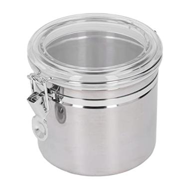Imagem de Lata de Armazenamento de Aço Inoxidável para café, Doces, Frutas Secas, Leite Em pó, chá - 900 Ml, 1300 Ml, 1600ml, 2100ml (Pequeno 900ml) (Médio 1300ml)