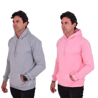Imagem de Kit 2 Moletons Masculinos Confortável Algodão Com Capuz - A. L. Comerc