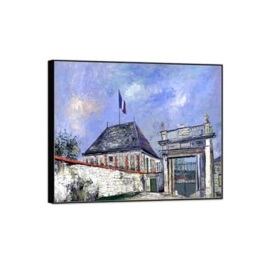 Imagem de Cityscape Pictures-Famous Canvas Prints-Landscape Wall Art Painting for Bedroom Home Decor-Reproduction(Gate) 20x25cm-8x10in moldura preta