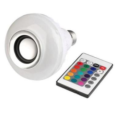 Imagem de Lâmpada Led Caixa De Som Bluetooth Musical RGB 16 Cores 12W - 207