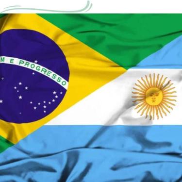 Imagem de Kit 2 Bandeiras  Brasil + Argentina 150x90 Copa do Mundo - Max Bandeir