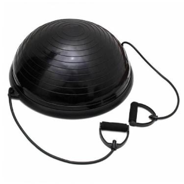 Imagem de Meia Bola Suiça Ginástica Yoga Equilibrio Alças Fitness - Infinity