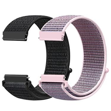 Imagem de AVOD Pulseiras esportivas de nylon de 19 mm de liberação rápida compatíveis com Willful/YAMAY/Letsfit/LETSCOM/TEMINICE/LIFEBEE/Lintelek ID205 ID205L ID205G ID205S ID205U/Blackview/UMIDIGI para