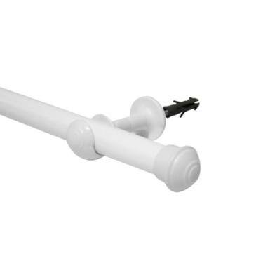 Imagem de Varão de cortina de Madeira 2,0 metros 19mm grosso Bastão de cortina(Branco)