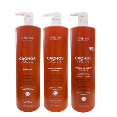 Imagem de Kit Arvensis Professional Cachos Naturais - Shampoo 1L + Condicionador