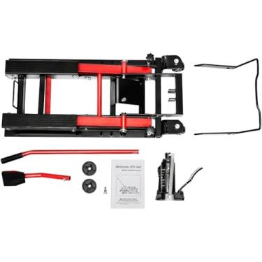 Imagem de Elevador De Motocicleta, Elevador De Motocicleta, Macaco Hidráulico De Tesoura, Elevador Hidráulico Quádruplo, Carga Máxima 680 Kg, Reparo De Máquina De Pouso Ajuste De Altura, Blau