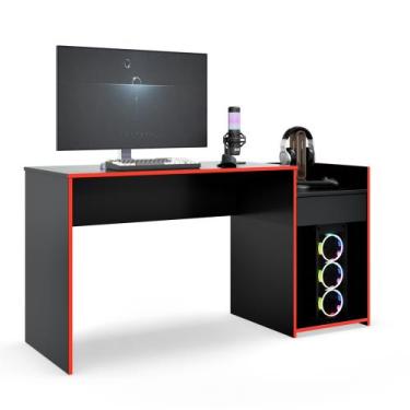 Imagem de Mesa Escrivaninha Computador Escritório Office Gamer Pc Cores - Lojas 