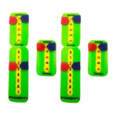 Imagem de Aymzbd 4x Racoque de tênis e paddle placares Mini Tennis Score Keepers Profissional Pontuação prática de partidas de correspondência