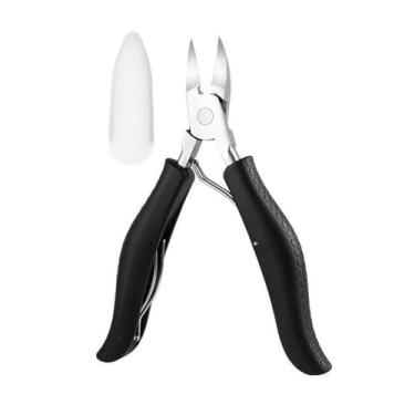 Imagem de Tesoura para cutícula de unhas, cortador de unhas das mãos e dos pés, alicate para remoção de unhas dos pés, ferramenta para manicure e pedicure, cuidados com o corte, preto