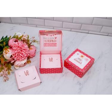 Imagem de Dia Dos Namorados - 10 Caixinhas Para Doces ou Para com berço para Bijuterias - Pegue e Monte (Com Berço)