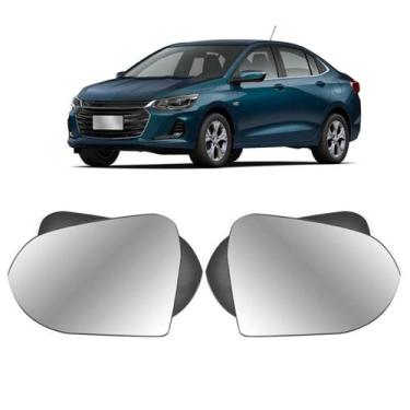 Imagem de Par Lente Retrovisor GM Prisma Todos Dir / Esq - Evo-X Retrovisor