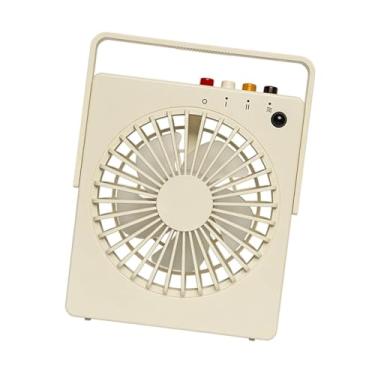 Imagem de Generic Ventilador de mão Motion Fan para cabeceira, pequeno, silencioso, prático, mini ventilador de mesa para pesca, caminhadas, ambientes internos e, Branco