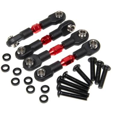 Imagem de Pull Rod Linkage Compatible with 1/10 Traxxas 4-Tec Upgrade Drift Ford Mustang Replace Rc Car Aluminum Alloy Part Replace(Red)