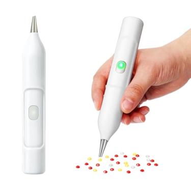 Imagem de Caneta de pintura de diamante elétrica, caneta de arte de diamante sem fio sem necessidade de cera, caneta de arte de mosaico, acessórios e ferramentas de arte de diamante, interruptor de um botão