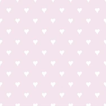 Imagem de Papel De Parede 12m Adesivo Rosa Coração Infantil Delicado