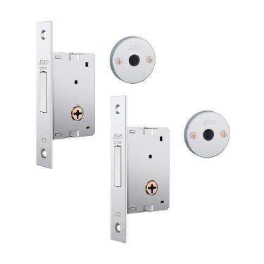 Imagem de Fechadura Stam 1001 Tetra Dupla Inox Par