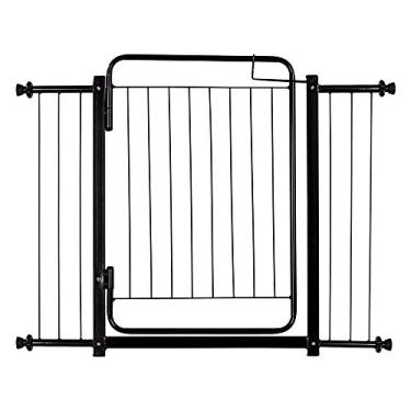 Imagem de Portão Grade de Proteção Tamanho Ajustável de 104 até 109 cm Segurança Cachorro Pets Bebe Crianças Porta Vãos - Acompanha Extensores