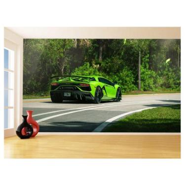Imagem de Papel De Parede 3D Carro Lamborghini Aventador 3,5M Car187 - Você Deco