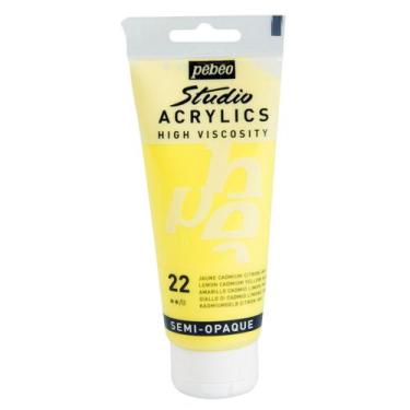 Imagem de Tinta Acrílica Studio 100ml Pébéo 22 Lemon Cad Yellow