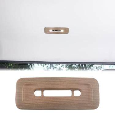 Imagem de Aunginsy Capa de painel de luz de leitura traseira interna do carro compatível com Toyota Tundra 2022-2025 Moldura de luz de leitura da fileira traseira do carro moldura do painel da lâmpada de teto