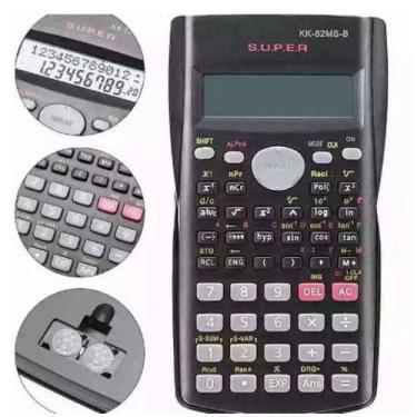 Imagem de Calculadora Científica Portátil 240 Funções, Display 2 Linhas Alta Pre