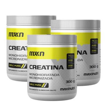 Imagem de Kit 3 Creatina MXN Pura Pó 300g Maxinutri