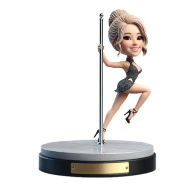Imagem de Boneco de pole dance feito à mão, balança a cabeça da sua foto para um amigo apaixonado por arte de desempenho, lembrança exclusiva da exibição dinâmica de graça