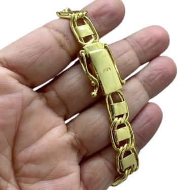 Imagem de Pulseira Dubai 10Mm Banhado A Ouro 18K Marca 750