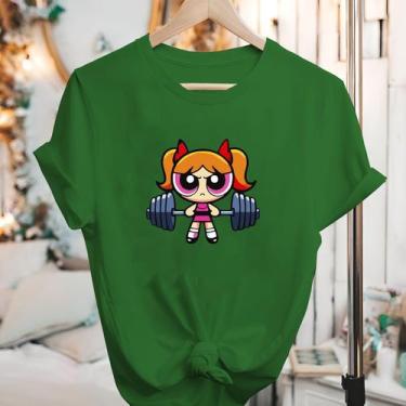 Imagem de Camisetas Meninas Super Poderosas Manga Curta Blusão - Eletron Fashion