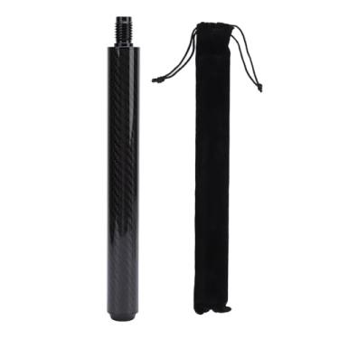 Imagem de Extensão de toca de bilhar com fibra de carbono de 10 polegadas Extender com tampa final de borracha para controle e energia aprimorados em jogos de bilhar