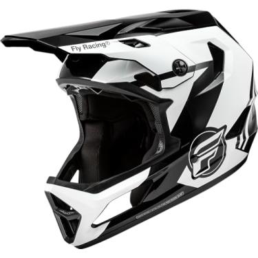 Imagem de Fly Racing Capacete De Bicicleta Rayce Mtb/Bmx (Preto/Branco/Cinza, Pequeno)