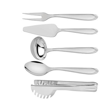 Imagem de Jogo De Utensílios Utility Em Inox Acabamento Brilho 5 Peças