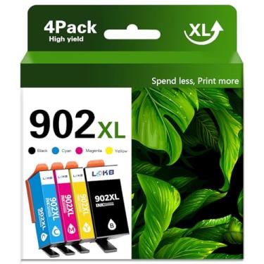 Imagem de L2KB Cartucho de tinta compatível com tinta 902XL para 902 XL 902XL (pacote com 4) para usar com Officejet Pro 6978 6968 6974 6975 6960 Officejet 6951 6954 6956 6958 Impressoras