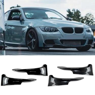 Imagem de Lábio dianteiro compatível com 3 séries E92 E93 M-Tech 2006-2013 kit de carroceria spoiler difuso dianteiro acessórios para carro (aparência de fibra de carbono 10-13)