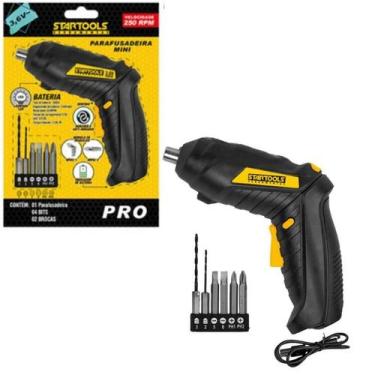Imagem de Parafusadeira 3.6V Com Bateria Recarregável E 2 Níveis - Startools