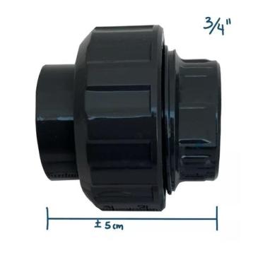 Imagem de Tubulação Para Aquários Yifang - União C/ Rosca De Pvc 3/4 - Yiang