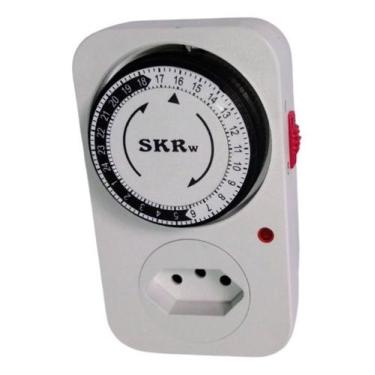 Imagem de Timer Temporizador Analógico Tomada Bivolt 110/220v - Skrw