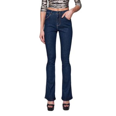 Imagem de Calça Feminina Lado Avesso Jeans Skinny Flare - L1240-Feminino