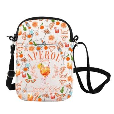 Imagem de Aperol Spritz Inspire Bolsa tiracolo para amantes de coquetéis italianos presente temático Aperol Spritz Presente italiano Spritz de verão, Aperal-cb, Bolsa carteiro