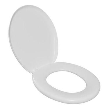 Imagem de Tampa Assento Vaso Sanitário Oval Universal Almofadado Astra Cor Branc