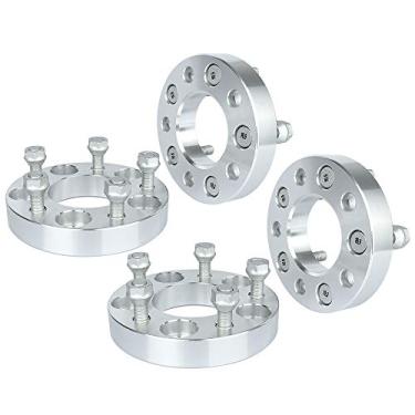 Imagem de IRONTEK espaçadores de roda de 2,5 cm 5 x 114,3 mm (furo de 73 mm, 12 x 1,5 parafusos) adaptador de espaçadores de roda de 5 x 4,5 a 5 x 4,5 mm Acura Acura RSX NSX CL TSX TL RL para Toyota Rav4 para Chrysler 300M para Hyundai Tiburon