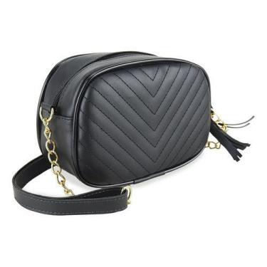 Imagem de Bolsa Casual  Lateral Ombro Corrente Dourado Tira Colo - Divertida Mak
